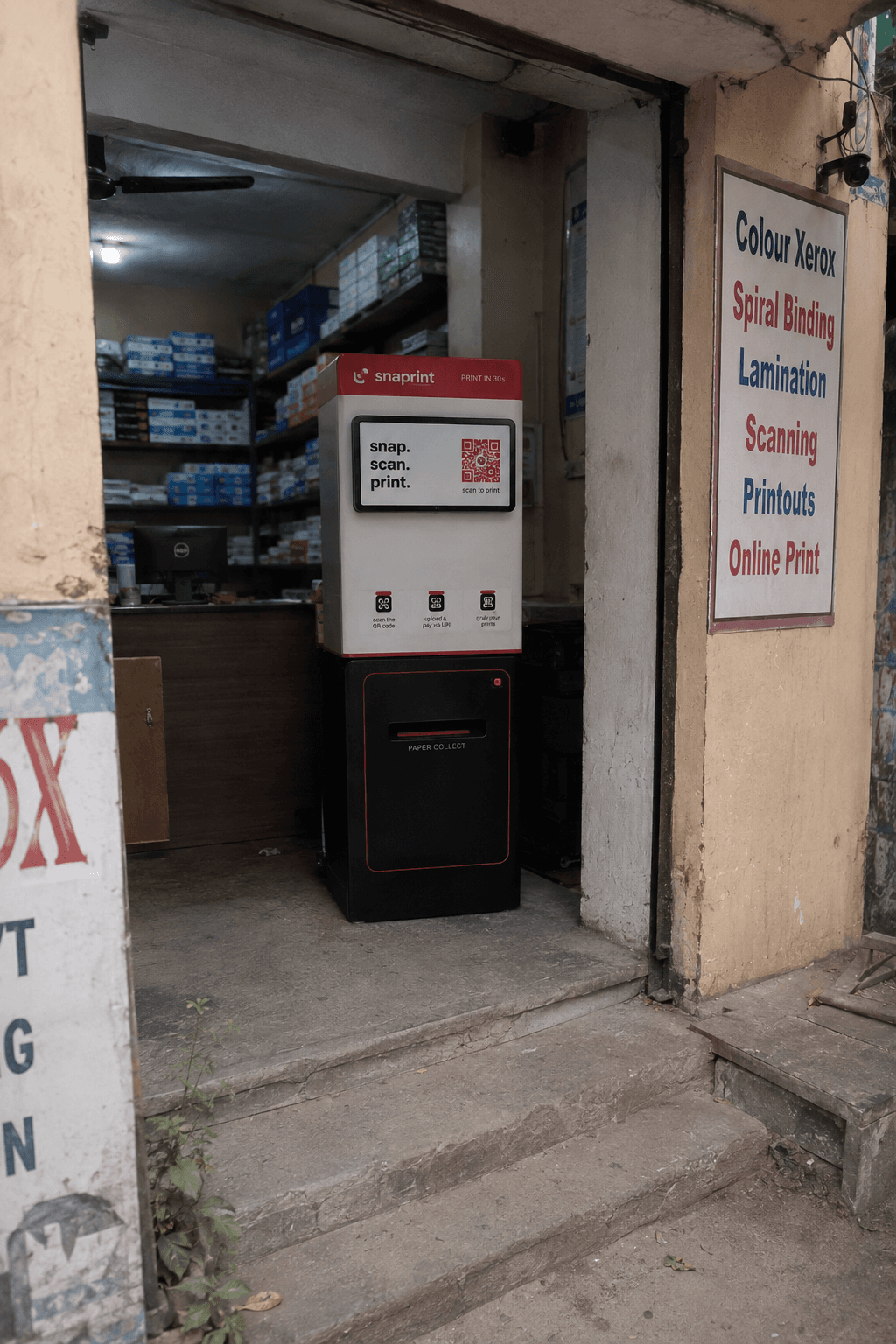 Snaprint kiosk at Lakshmi Print, Hyderabad